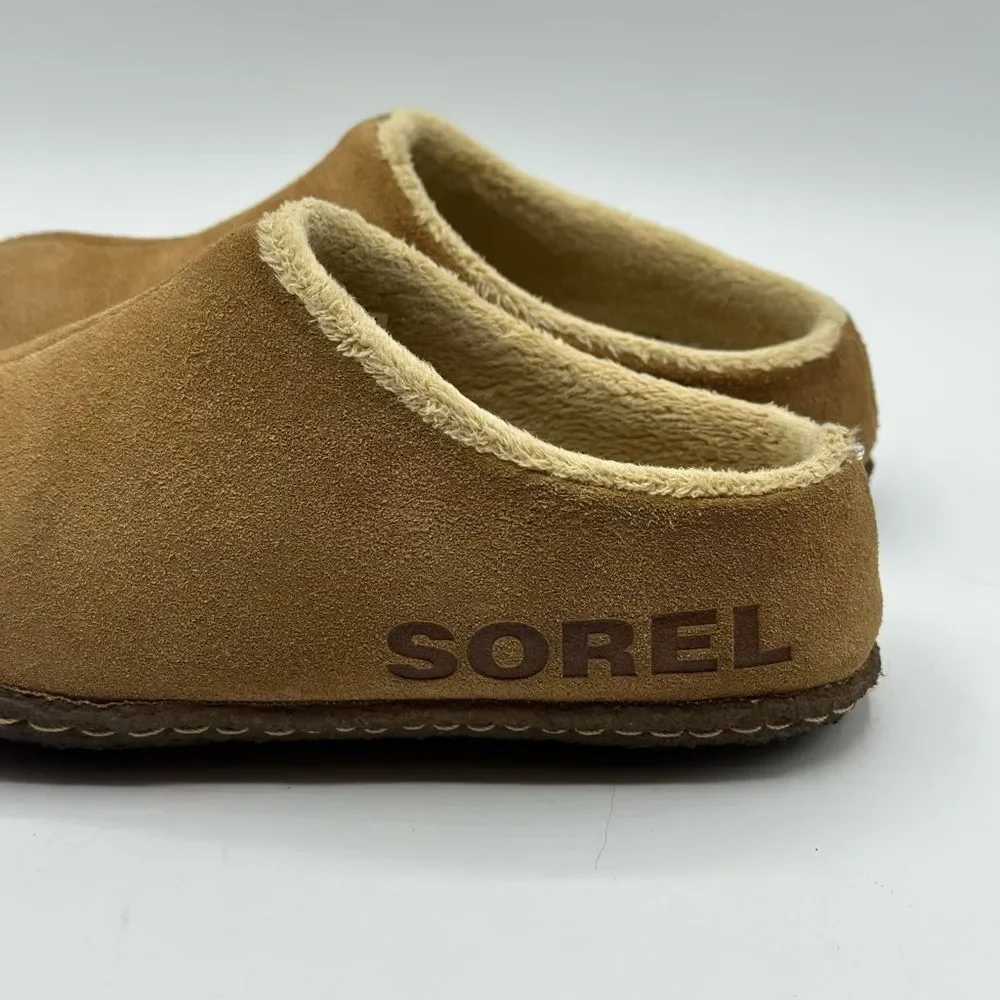 Sorel Lanner Ridge II Youth Slipper Camel Brown Size 2